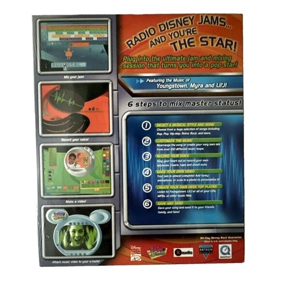Radio Disney Music Mix Studio Big Box CD-ROM PC Game With Microphone NEW SEALED - Picture 3 of 8